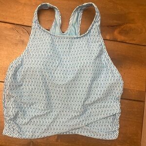 Activewear‎ crop blue geometric tank top size M